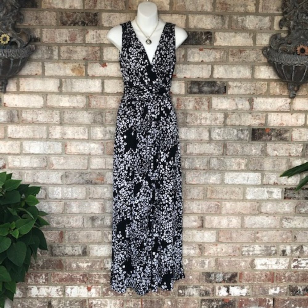 Jennifer Lopez Maxi Dress Sleeveless Leopard